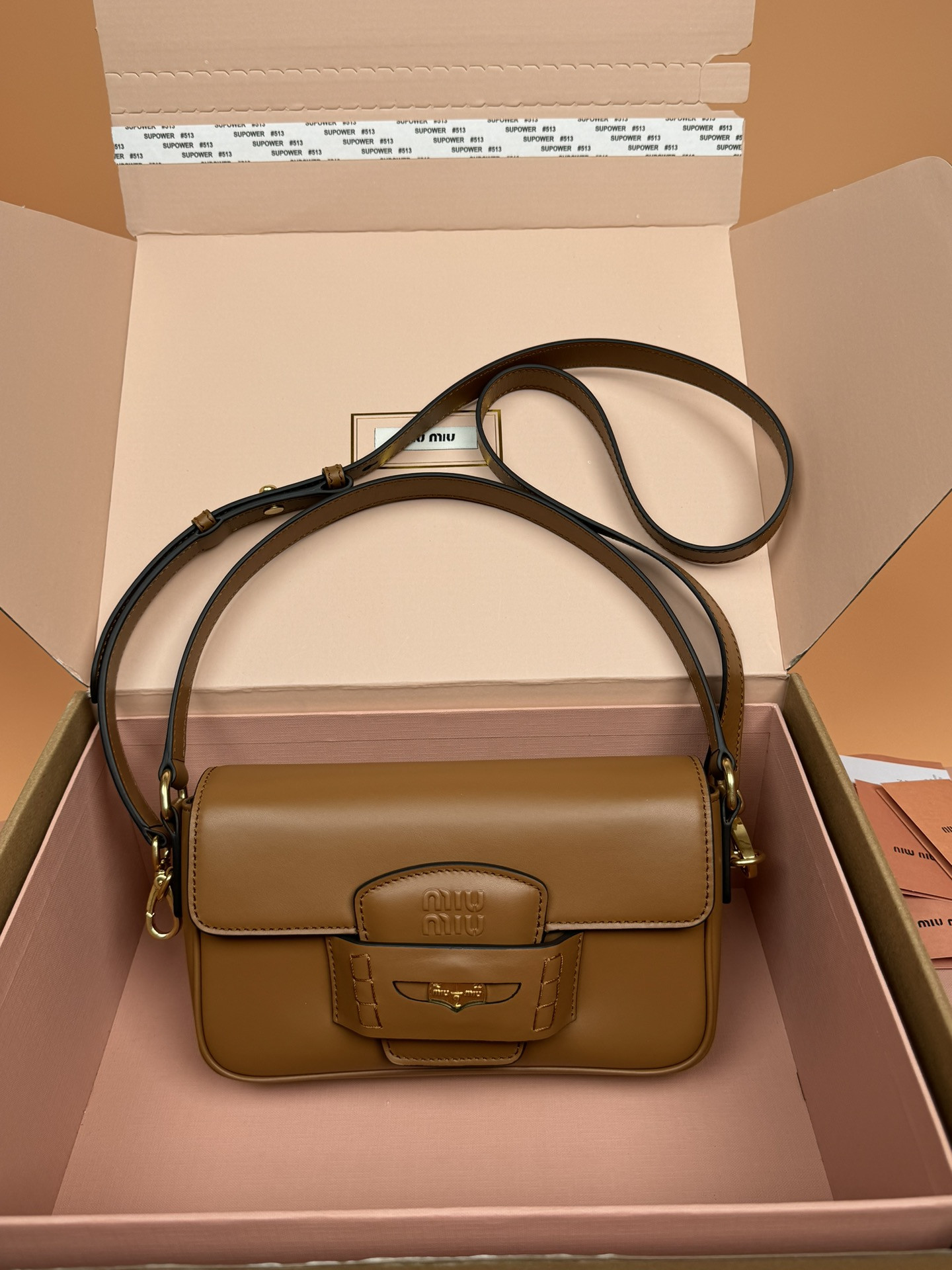 Miu Miu Penny Leather Bag 23×13.5×5cm