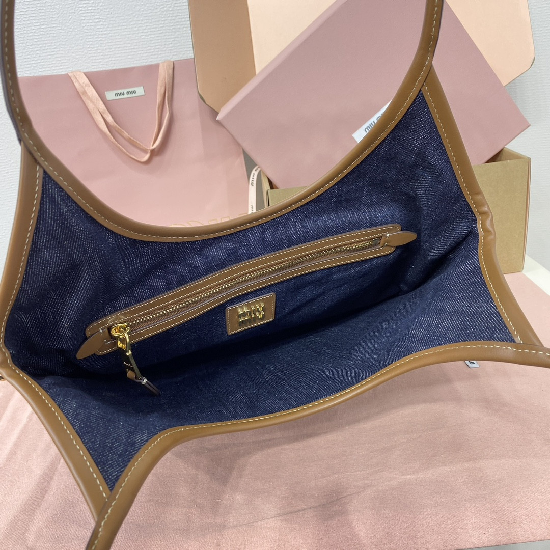 Miu Miu IVY denim bag 40x35cm