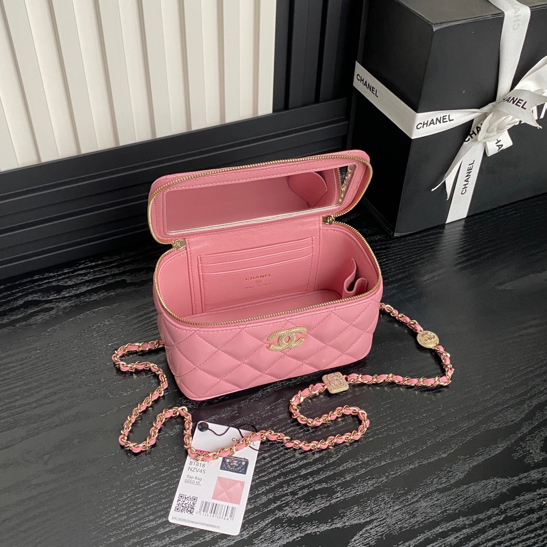 Ch*el vanity with chain 9.5x17x8cm