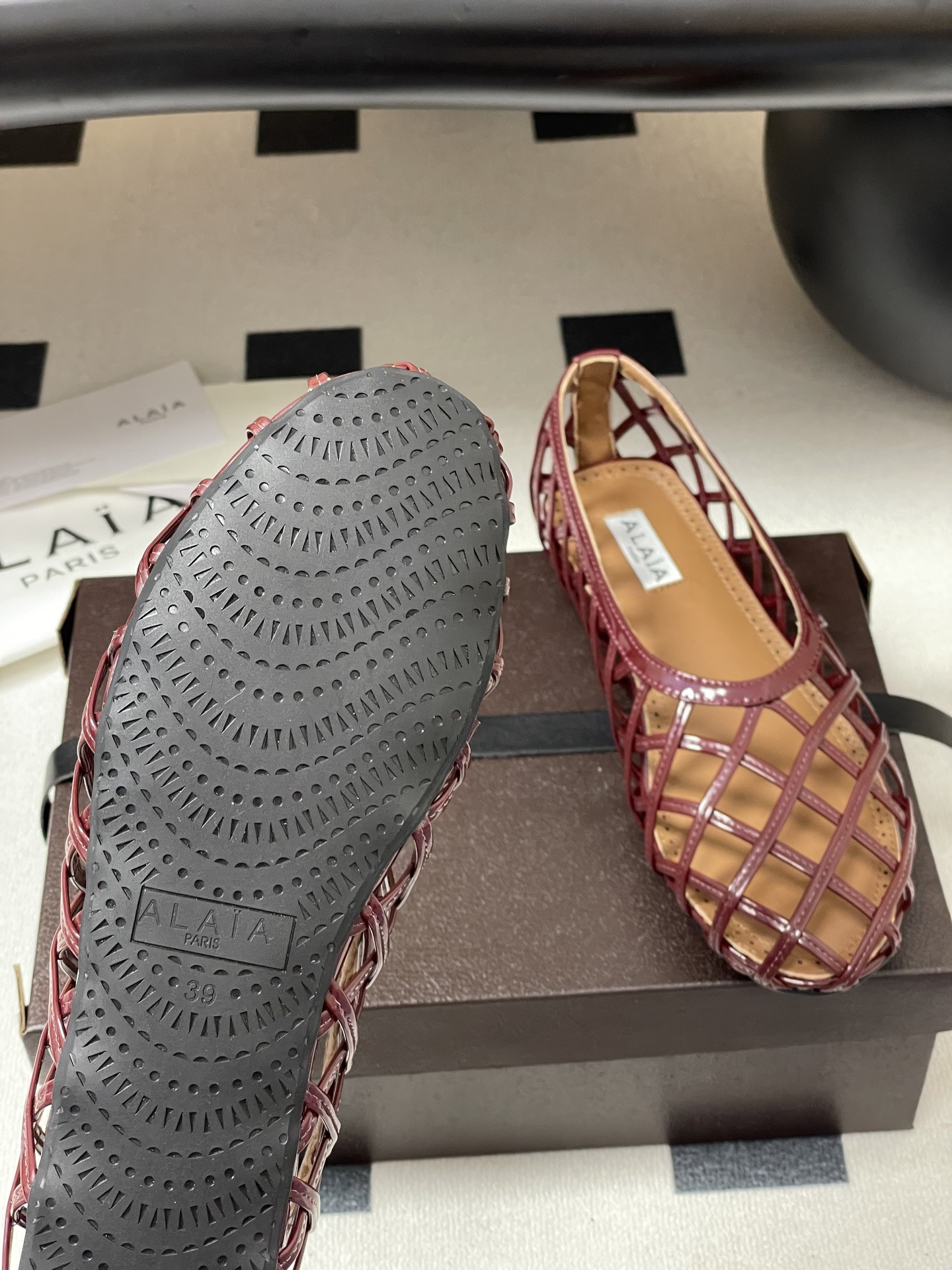 UA Alaïa CAGE BALLET FLATS(Customized Size 7-10 days production time)