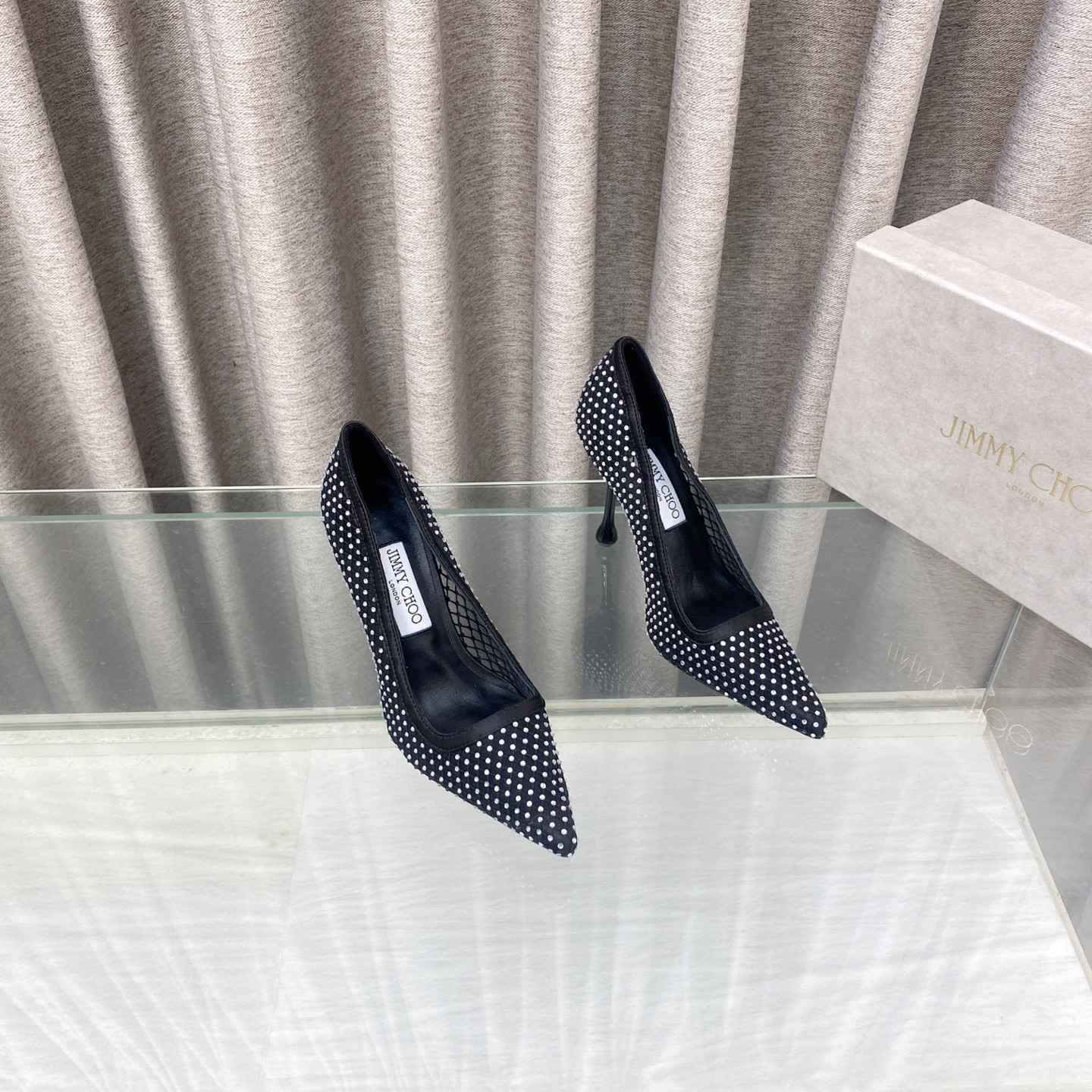 ua Ji*y Ch* ixia mesh pumps 8.5cm